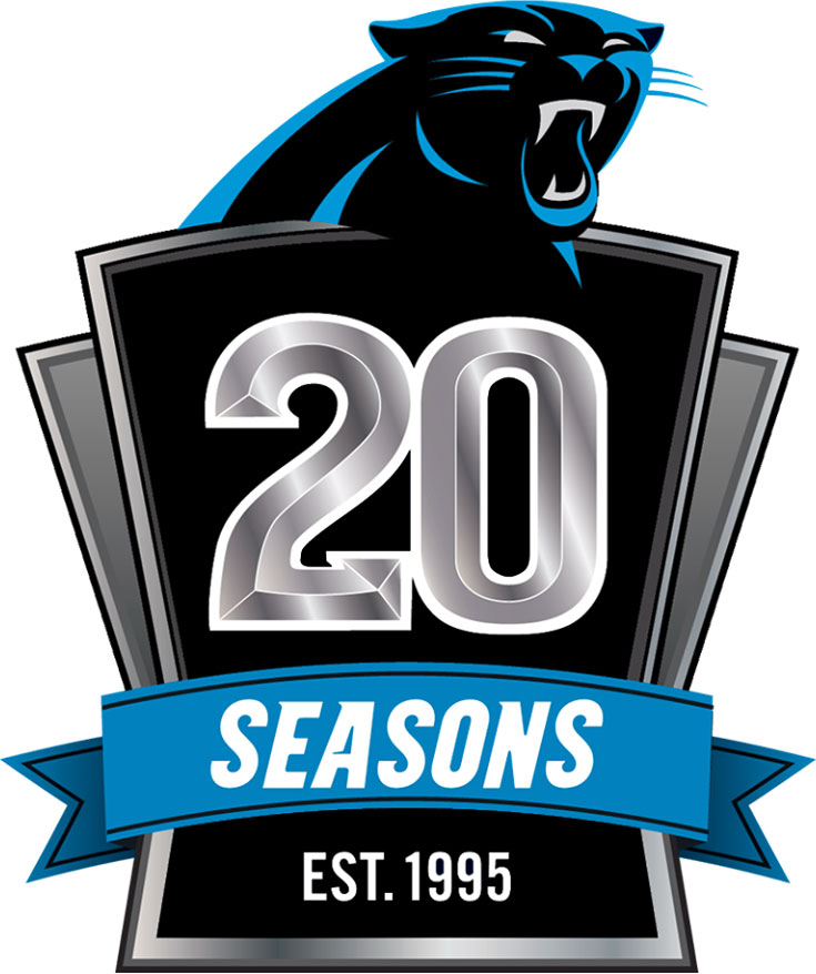 Carolina Panthers 2014 Anniversary Logo iron on paper